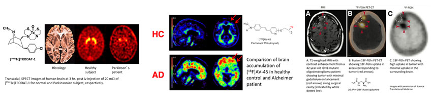 Research images from the Radiopharmaceutical Chemistry Section, a multidisciplinary research and education group in the Department of Radiology.